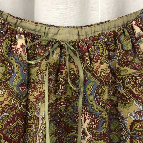 VINTAGE 1990s ABS by Allen Schwartz paisley print dress size 4 - Picture 12 of 16